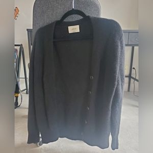 Aritzia Wilfred Cashmere Black Cardigan
